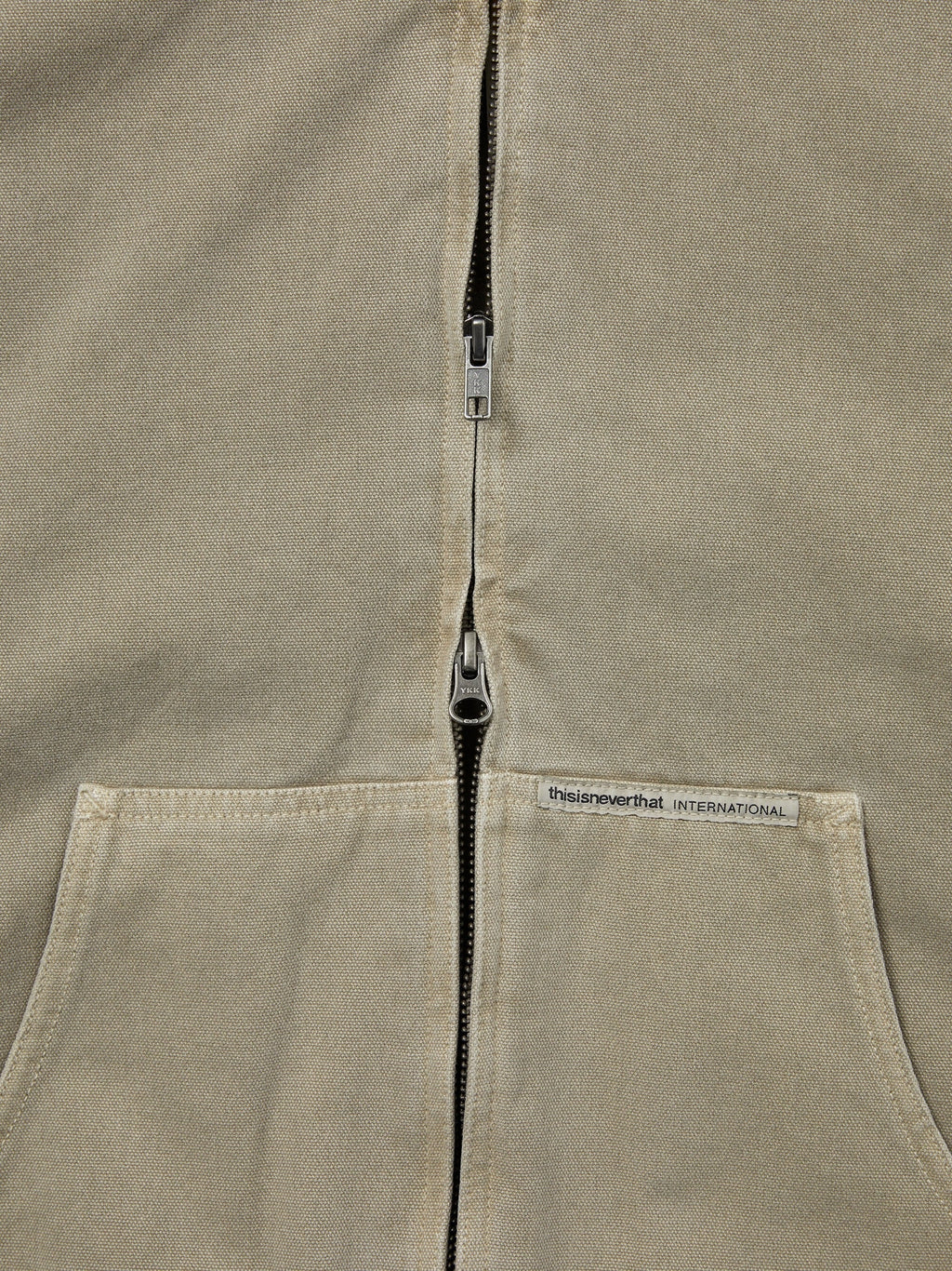 thisisneverthat - Overdyed Hooded Jacket (Beige) product image 3 | TRAB K-Fashion Australia