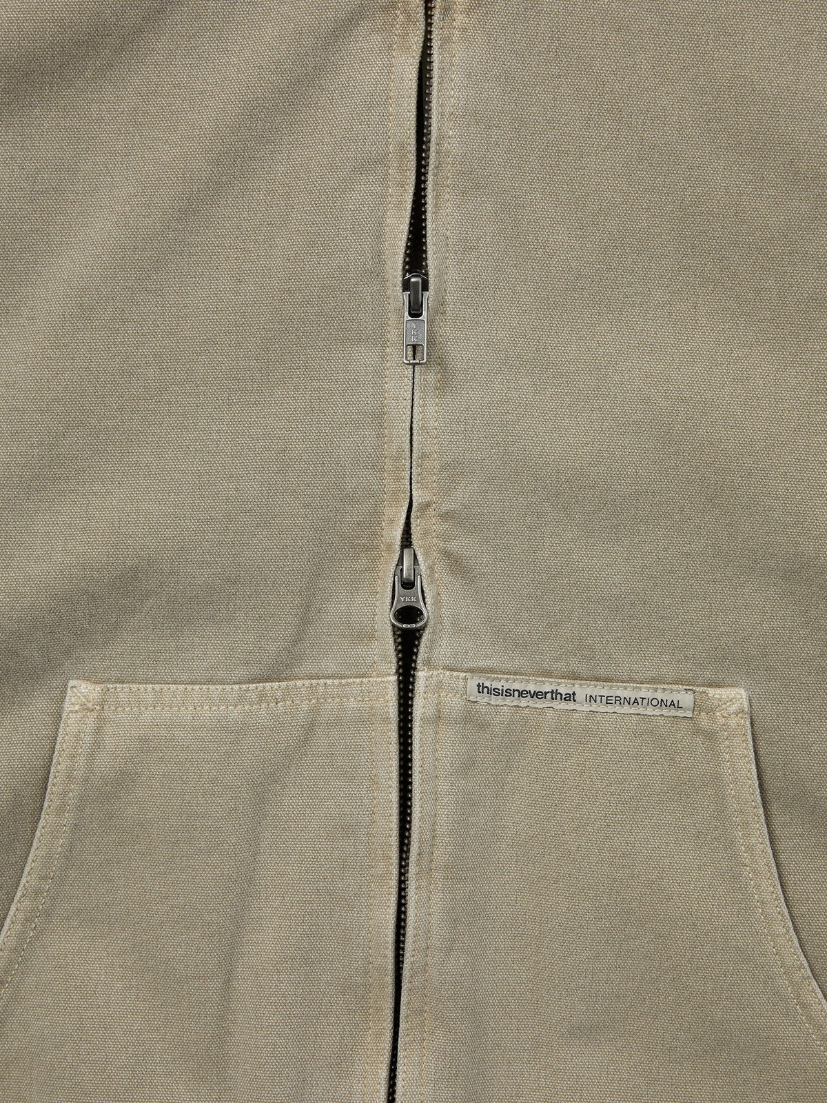 thisisneverthat - Overdyed Hooded Jacket (Beige) product image 3 | TRAB K-Fashion Australia