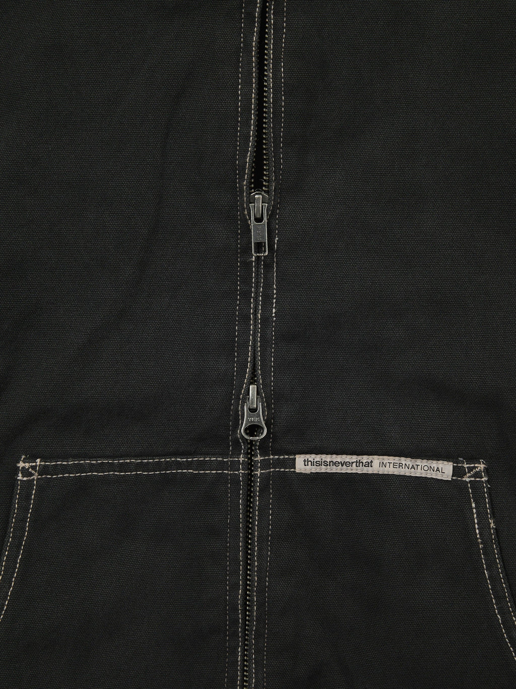 thisisneverthat - Overdyed Hooded Jacket (Black) product image 3 | TRAB K-Fashion Australia