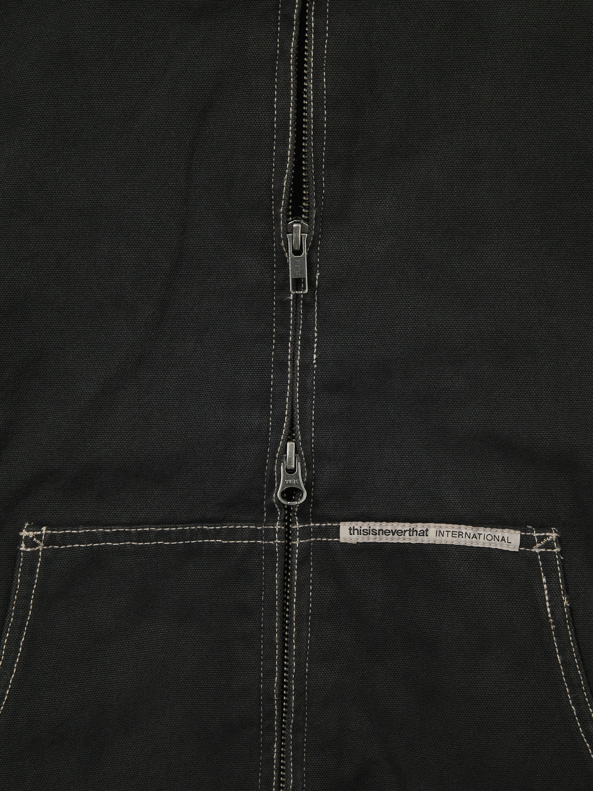 thisisneverthat - Overdyed Hooded Jacket (Black) product image 3 | TRAB K-Fashion Australia