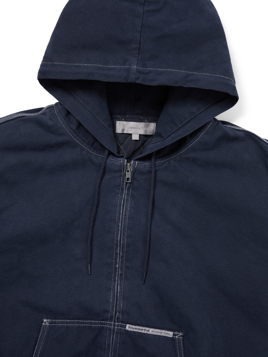 thisisneverthat - Overdyed Hooded Jacket (Navy) product image 2 | TRAB K-Fashion Australia