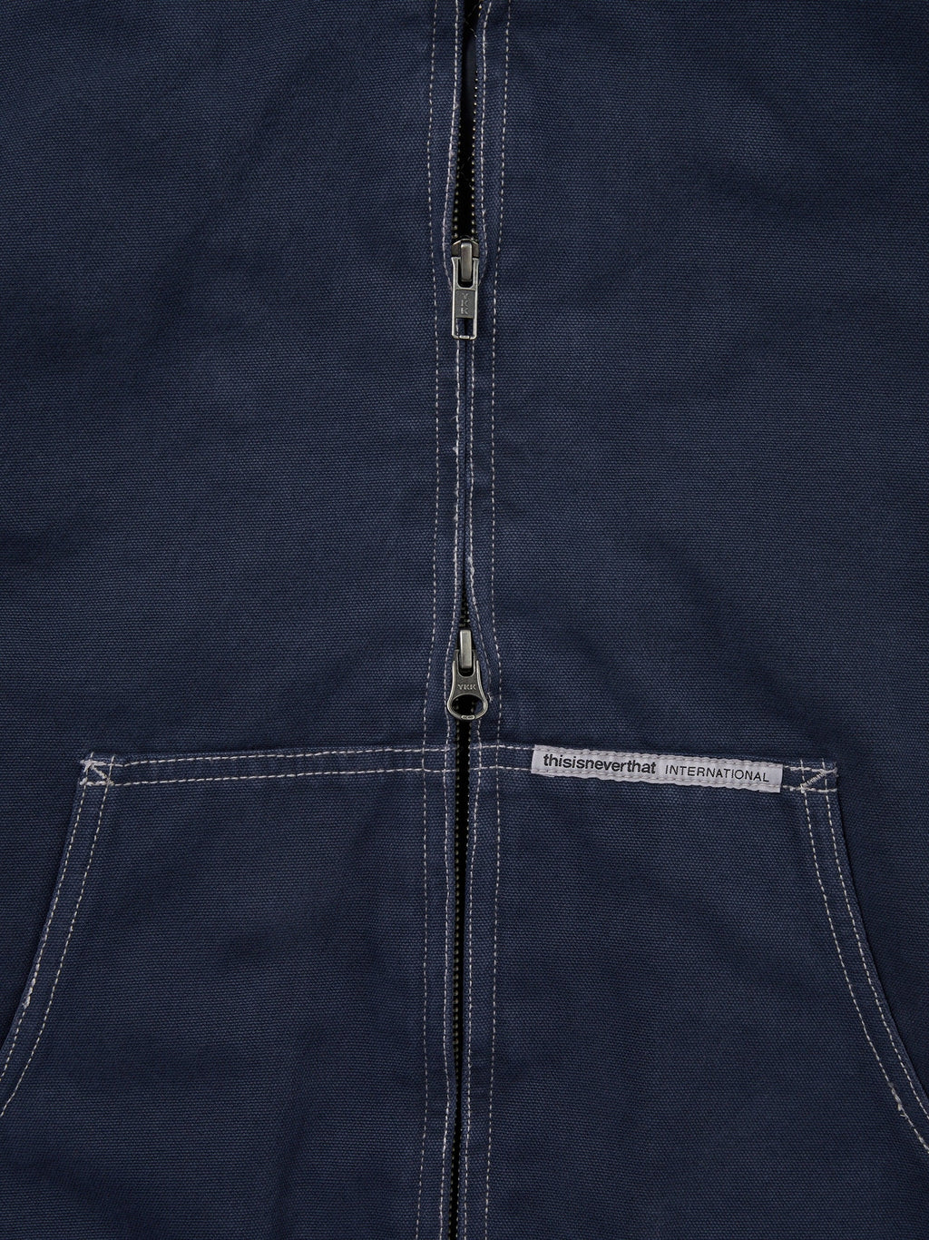thisisneverthat - Overdyed Hooded Jacket (Navy) product image 3 | TRAB K-Fashion Australia