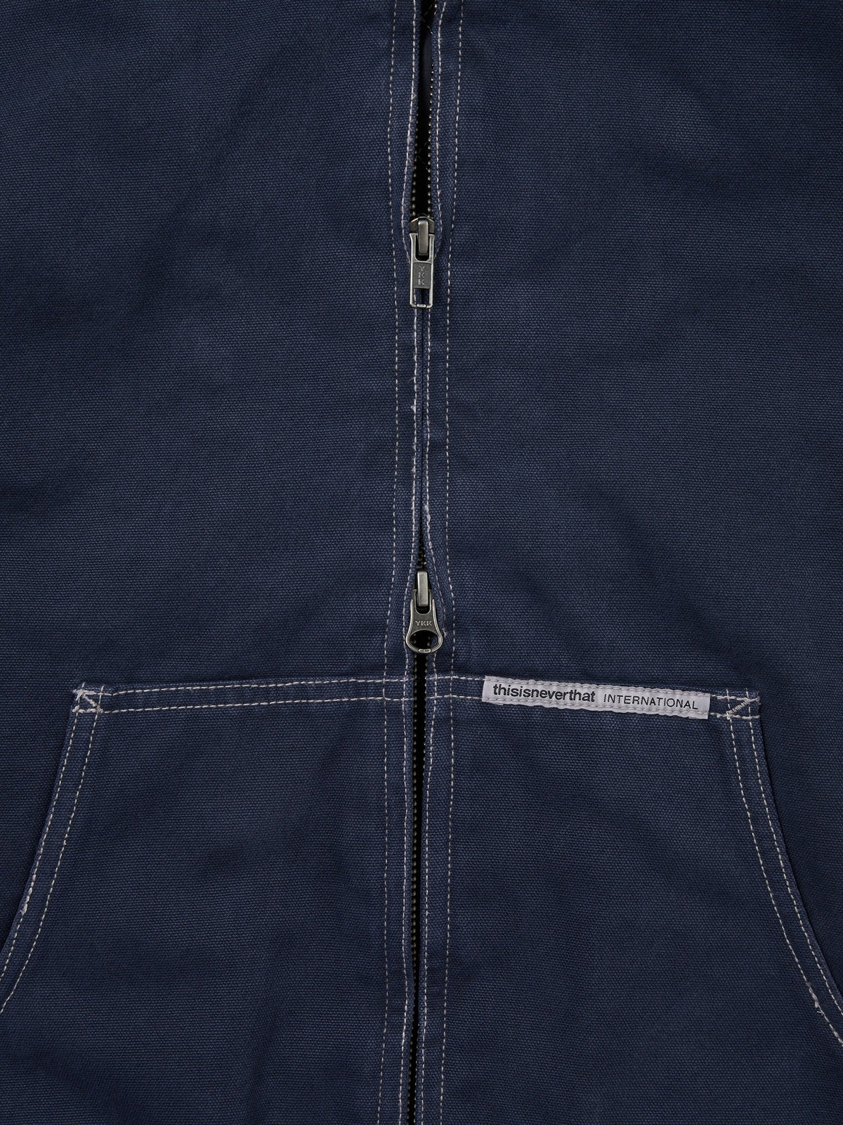 thisisneverthat - Overdyed Hooded Jacket (Navy) product image 3 | TRAB K-Fashion Australia