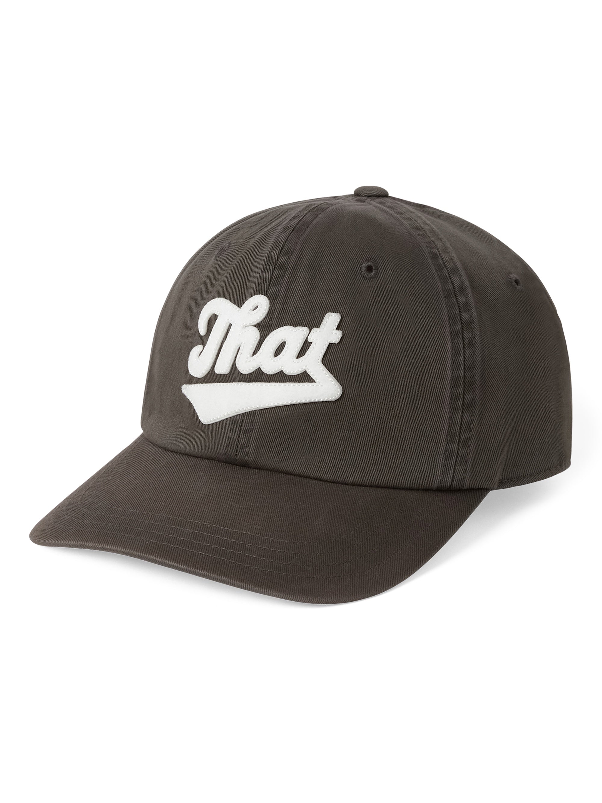 thisisneverthat - Overdyed That Applique Cap Washed (Black) product image 1 | TRAB K-Fashion Australia