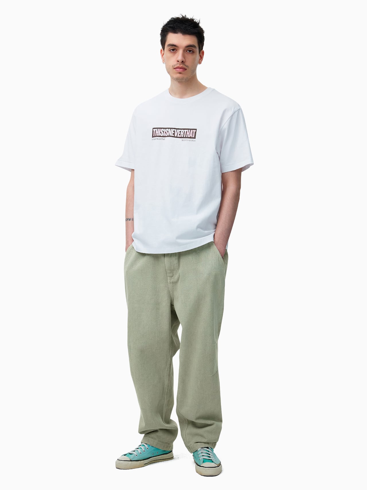thisisneverthat - Overdyed Twill Pant (beige) product image 7 | TRAB K-Fashion Australia