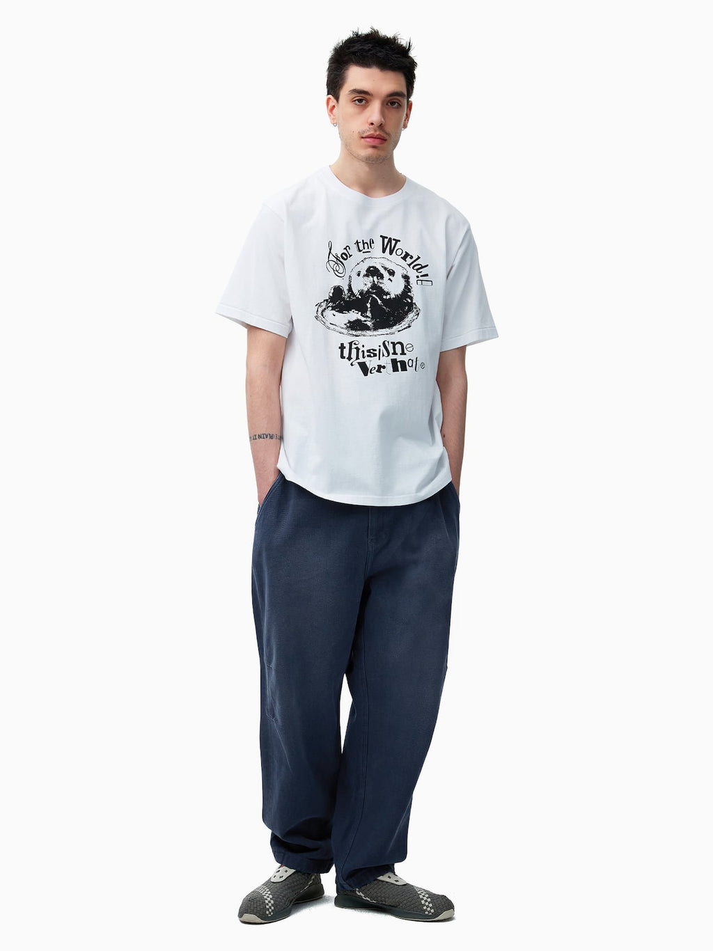 thisisneverthat - Overdyed Twill Pant (Dusty Blue) product image 7 | TRAB K-Fashion Australia