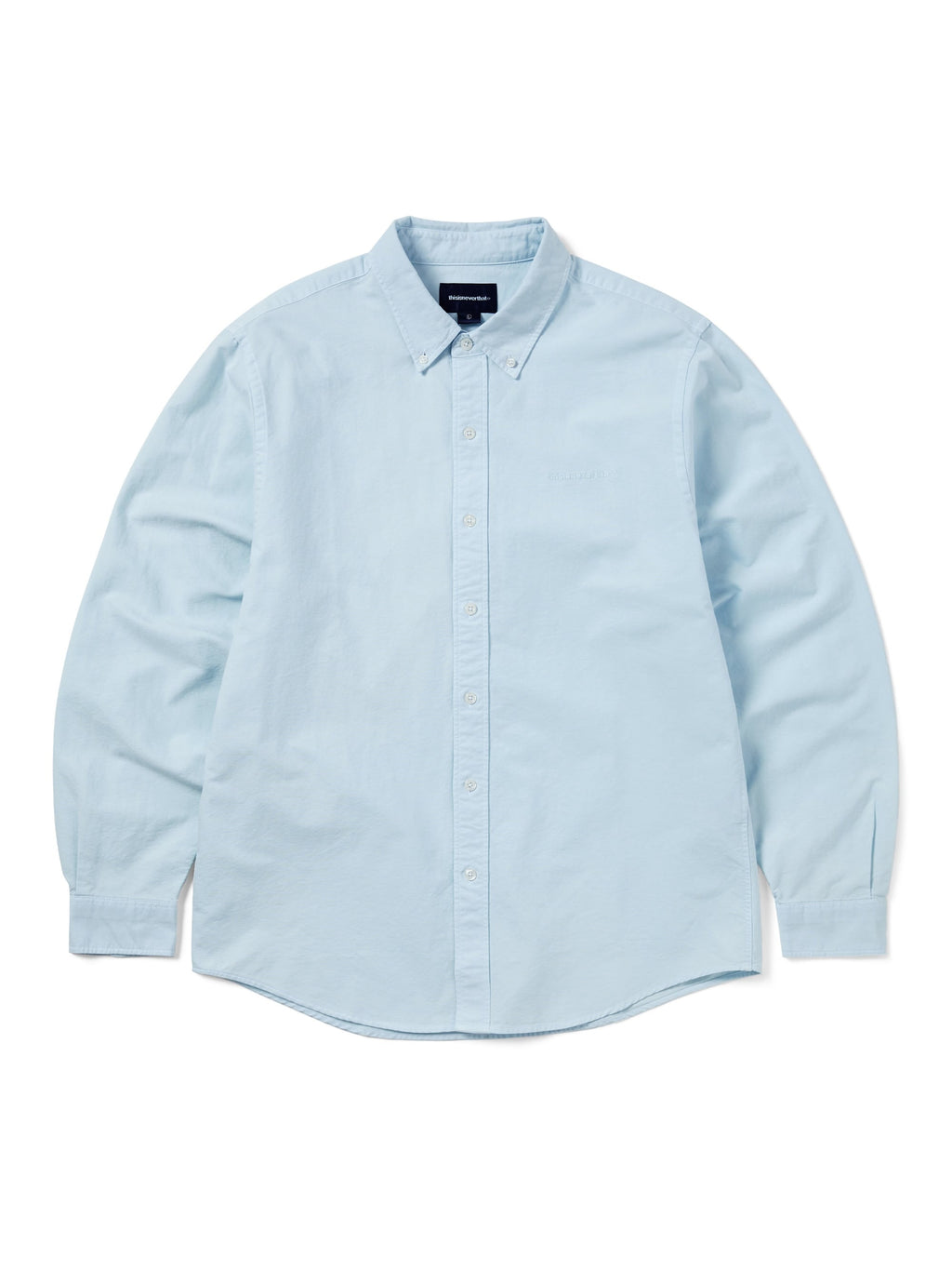 thisisneverthat - Overdyed T-Logo Oxford Shirt (Blue) product image 1 | TRAB K-Fashion Australia