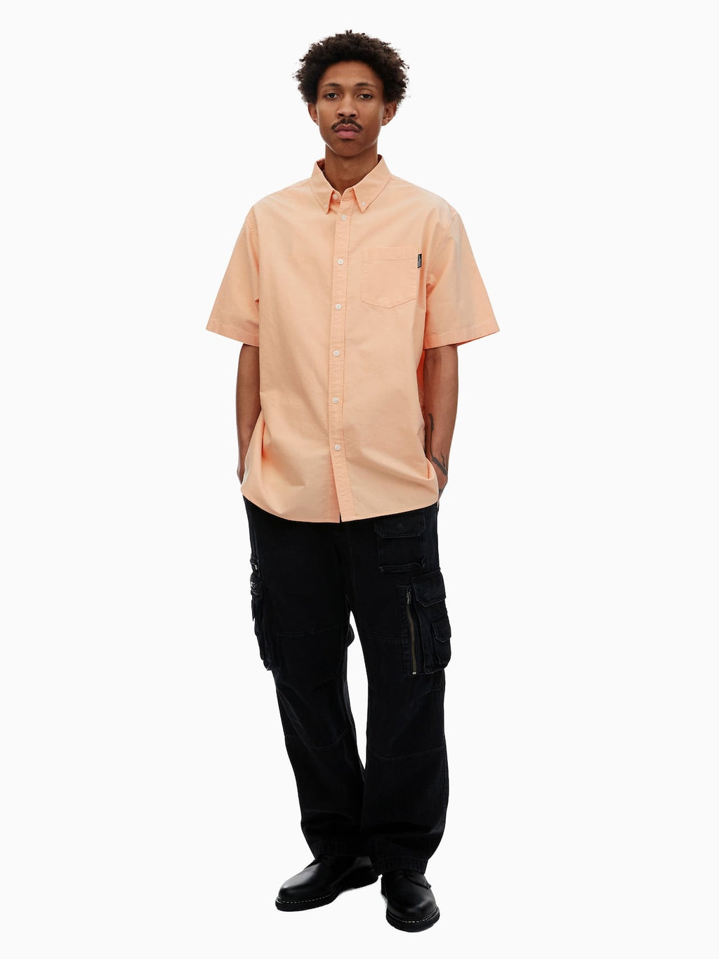 thisisneverthat - Oxford S/S Shirt (Apricot) product image 5 | TRAB K-Fashion Australia