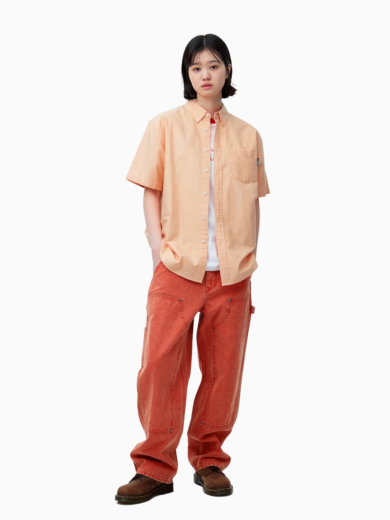 thisisneverthat - Oxford S/S Shirt (Apricot) product image 6 | TRAB K-Fashion Australia