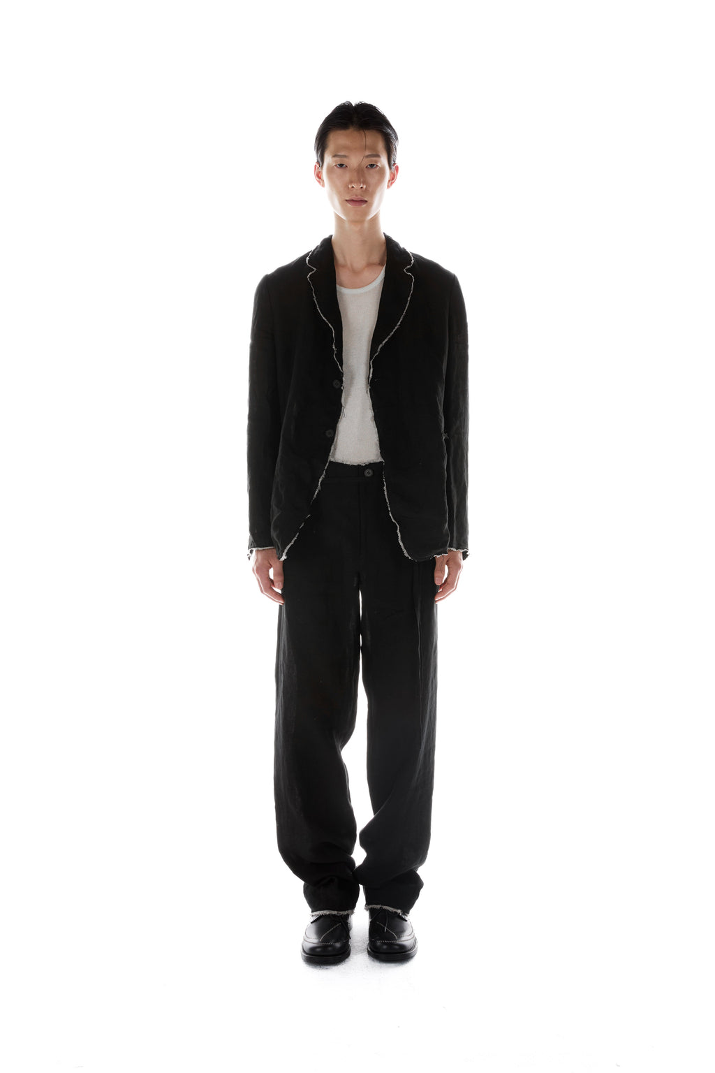 Post Archive Faction - Drifter Single Jacket (2026) (Black Linen) product image 7 | TRAB K-Fashion Australia