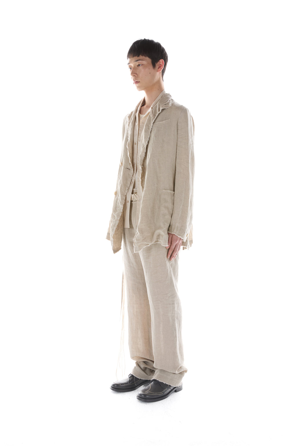 Post Archive Faction - Drifter Double Jacket (2026) (Sand Linen) product image 7 | TRAB K-Fashion Australia