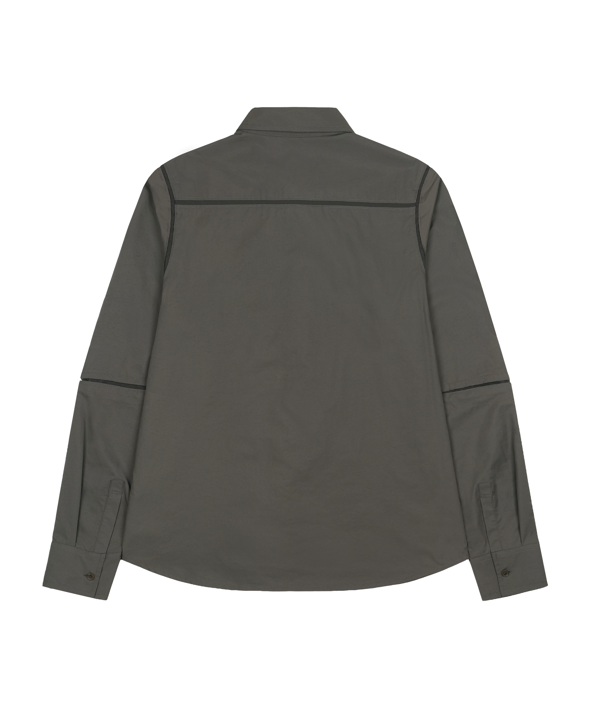 San San Gear - Paneled Shirt (Brown) product image 2 | TRAB K-Fashion Australia