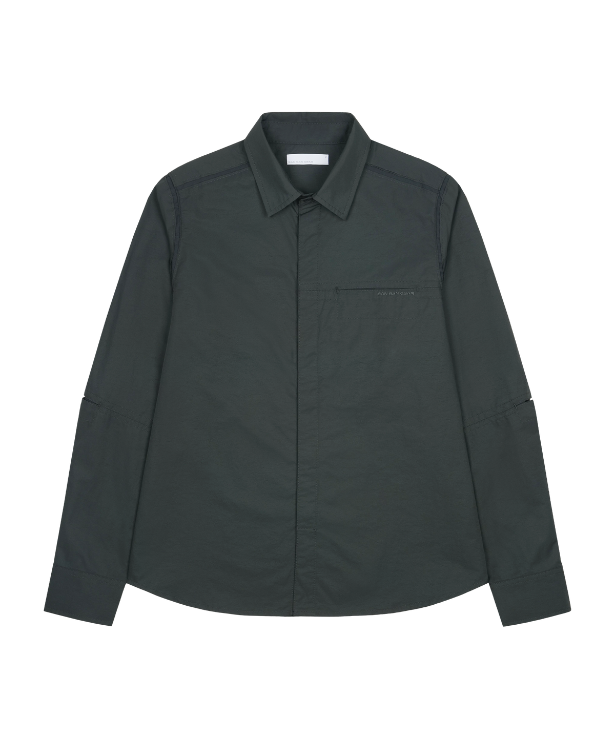 San San Gear - Paneled Shirt (Charcoal) product image 1 | TRAB K-Fashion Australia
