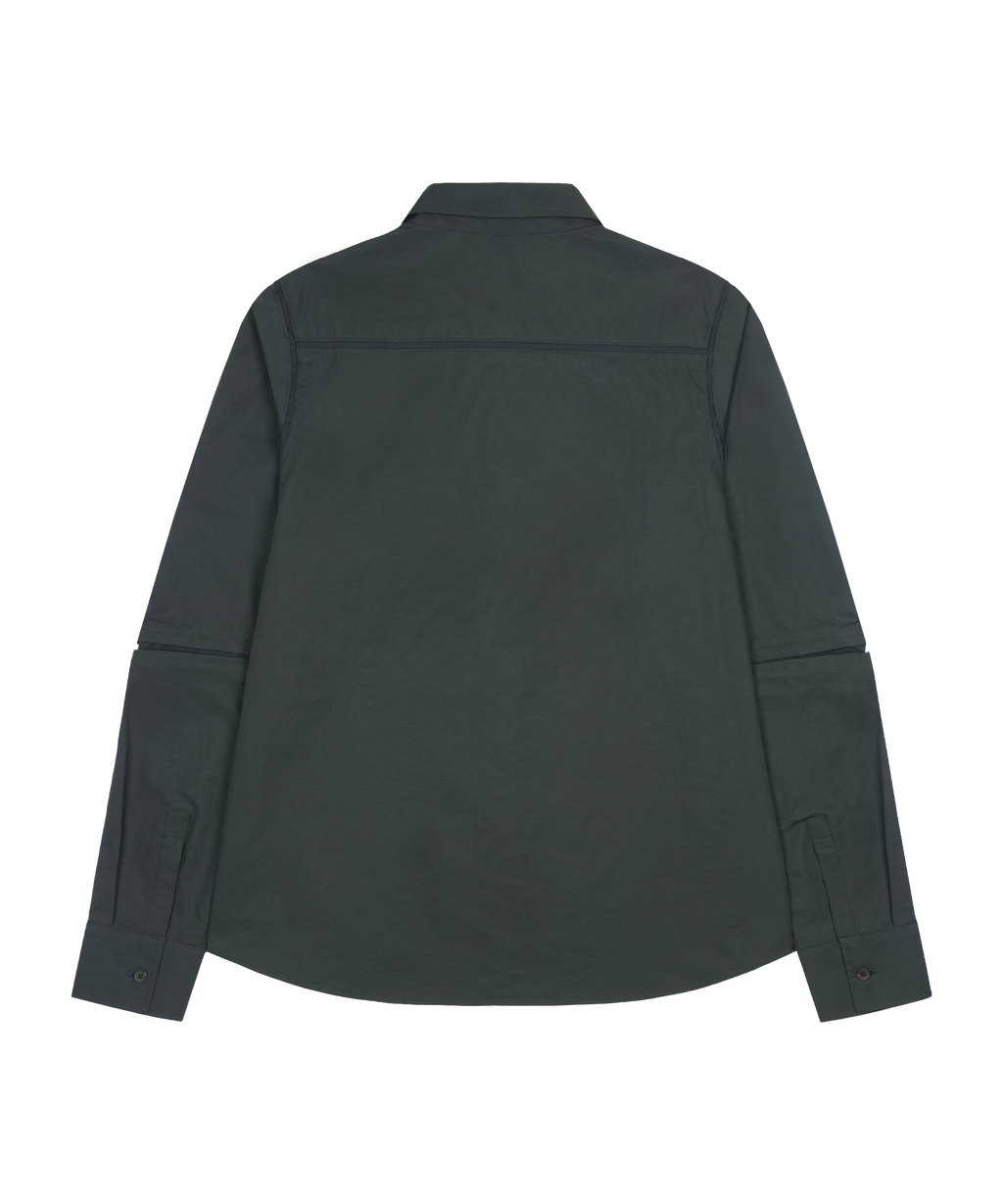 San San Gear - Paneled Shirt (Charcoal) product image 2 | TRAB K-Fashion Australia