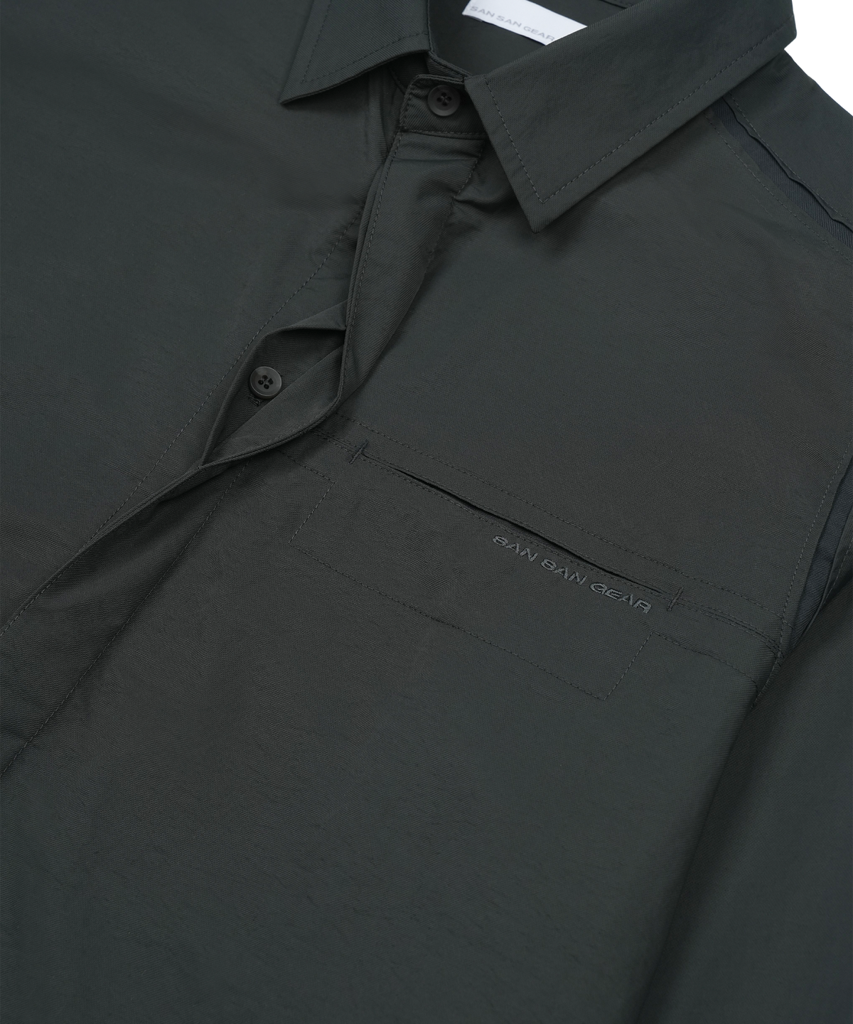 San San Gear - Paneled Shirt (Charcoal) product image 3 | TRAB K-Fashion Australia