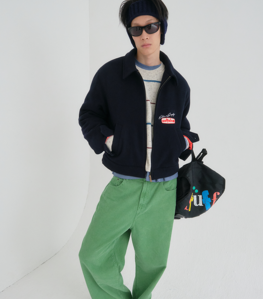 Llege - Patch Detail Quilted Wool Jacket (Navy) product image 6 | TRAB K-Fashion Australia