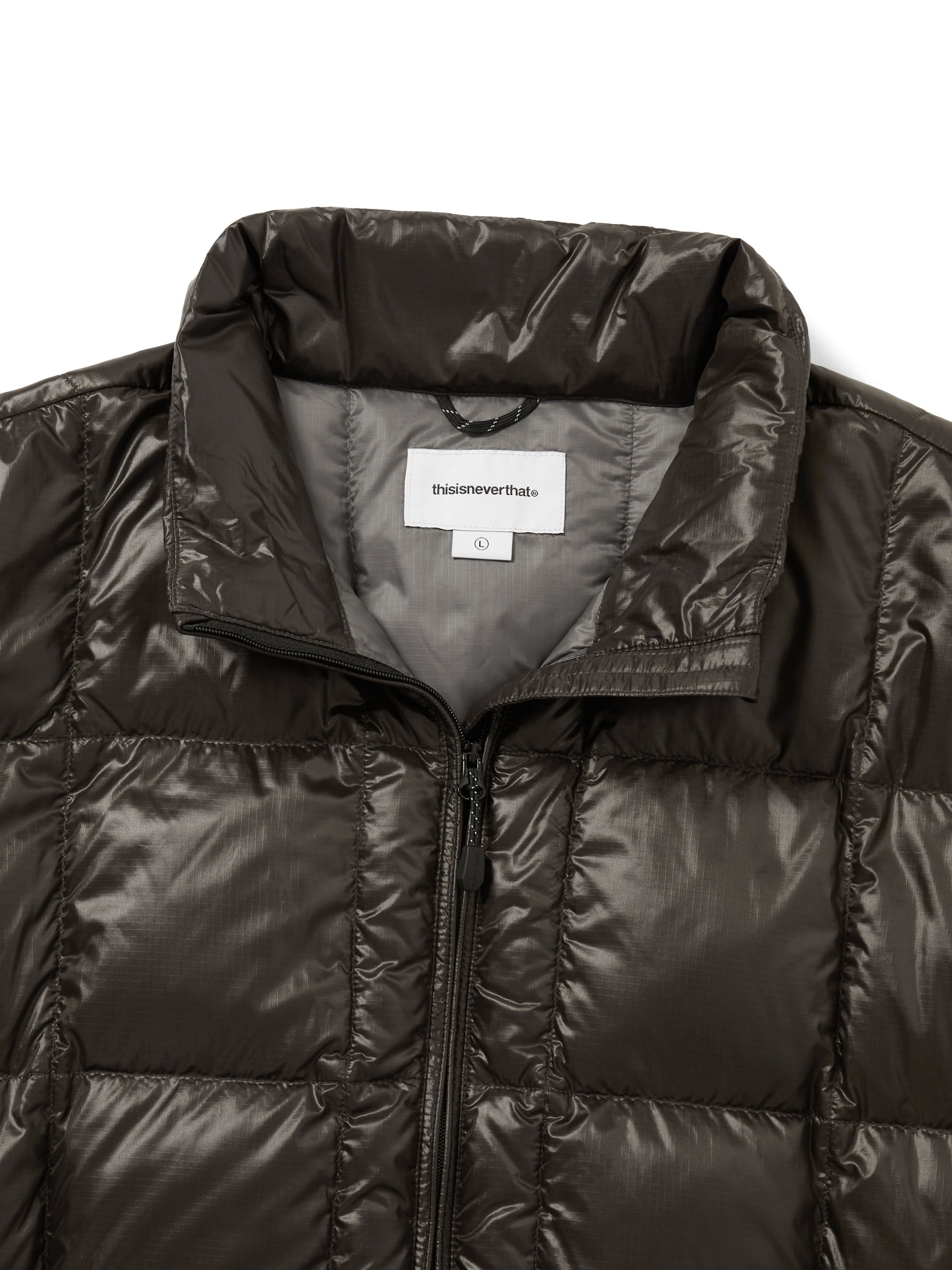 thisisneverthat - PERTEX® Light Down Jacket (Brown Black) product image 2 | TRAB K-Fashion Australia