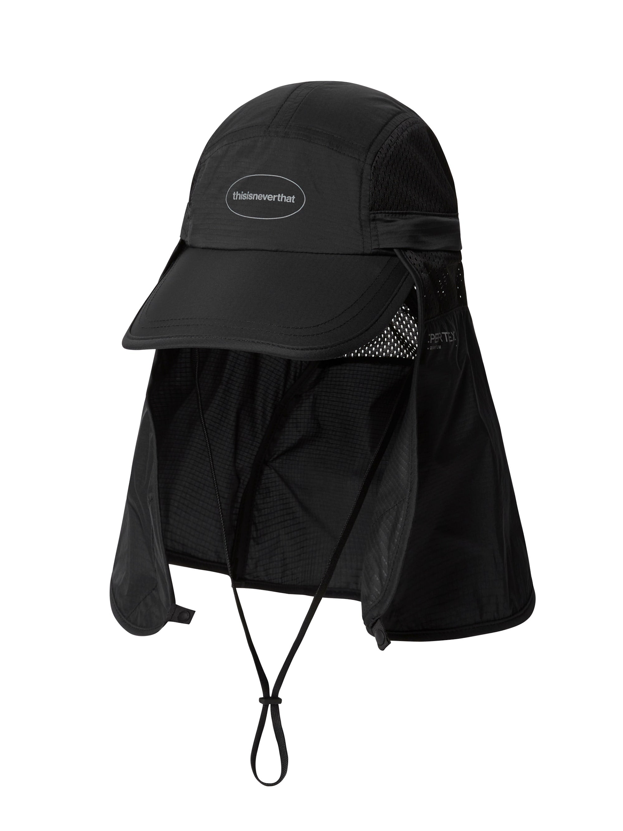 thisisneverthat - PERTEX® Long Bill Sun Sport Cap (Black) product image 1 | TRAB K-Fashion Australia