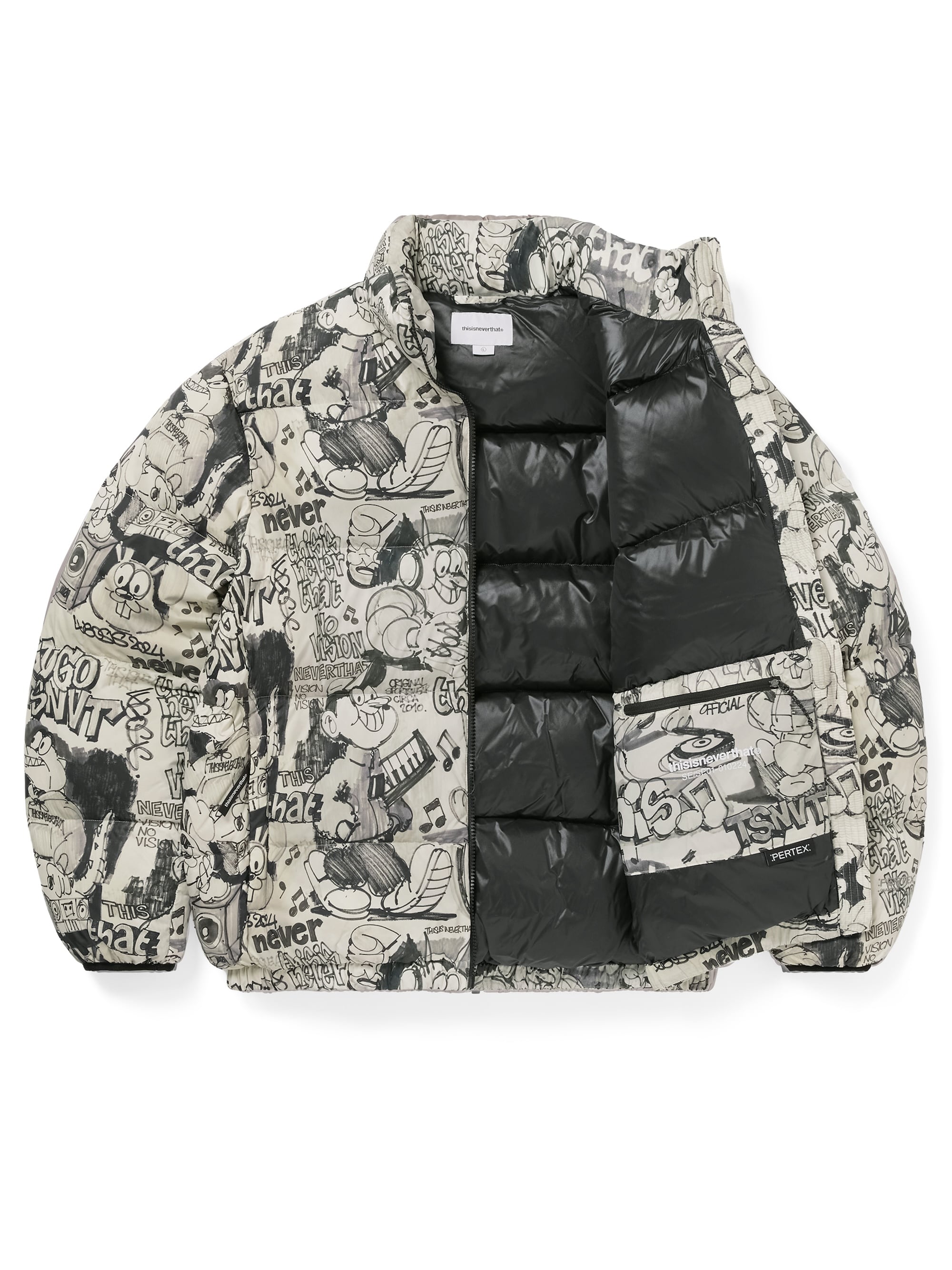 thisisneverthat - PERTEX® T Down Jacket (Graffiti) product image 2 | TRAB K-Fashion Australia