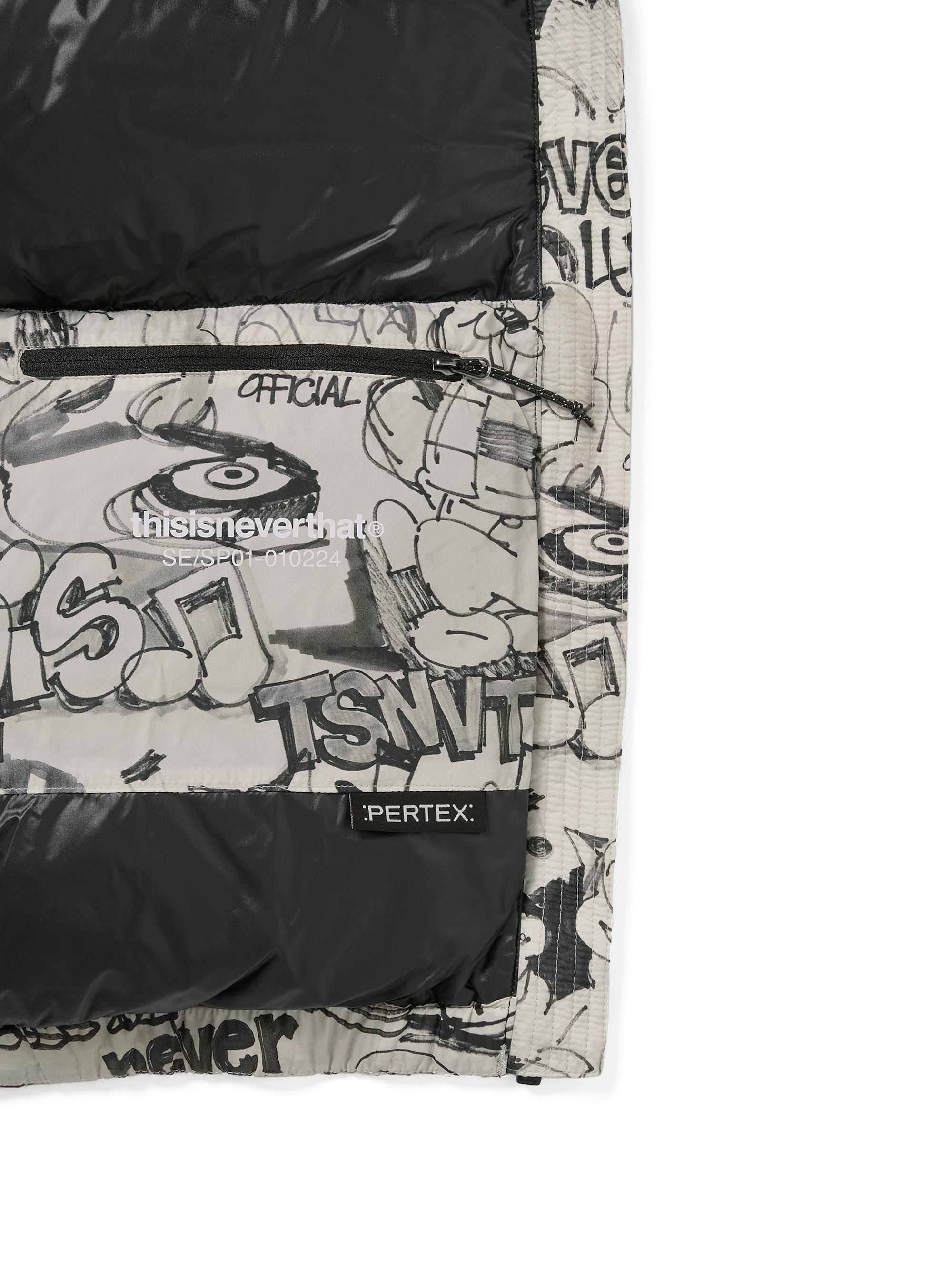 thisisneverthat - PERTEX® T Down Jacket (Graffiti) product image 5 | TRAB K-Fashion Australia