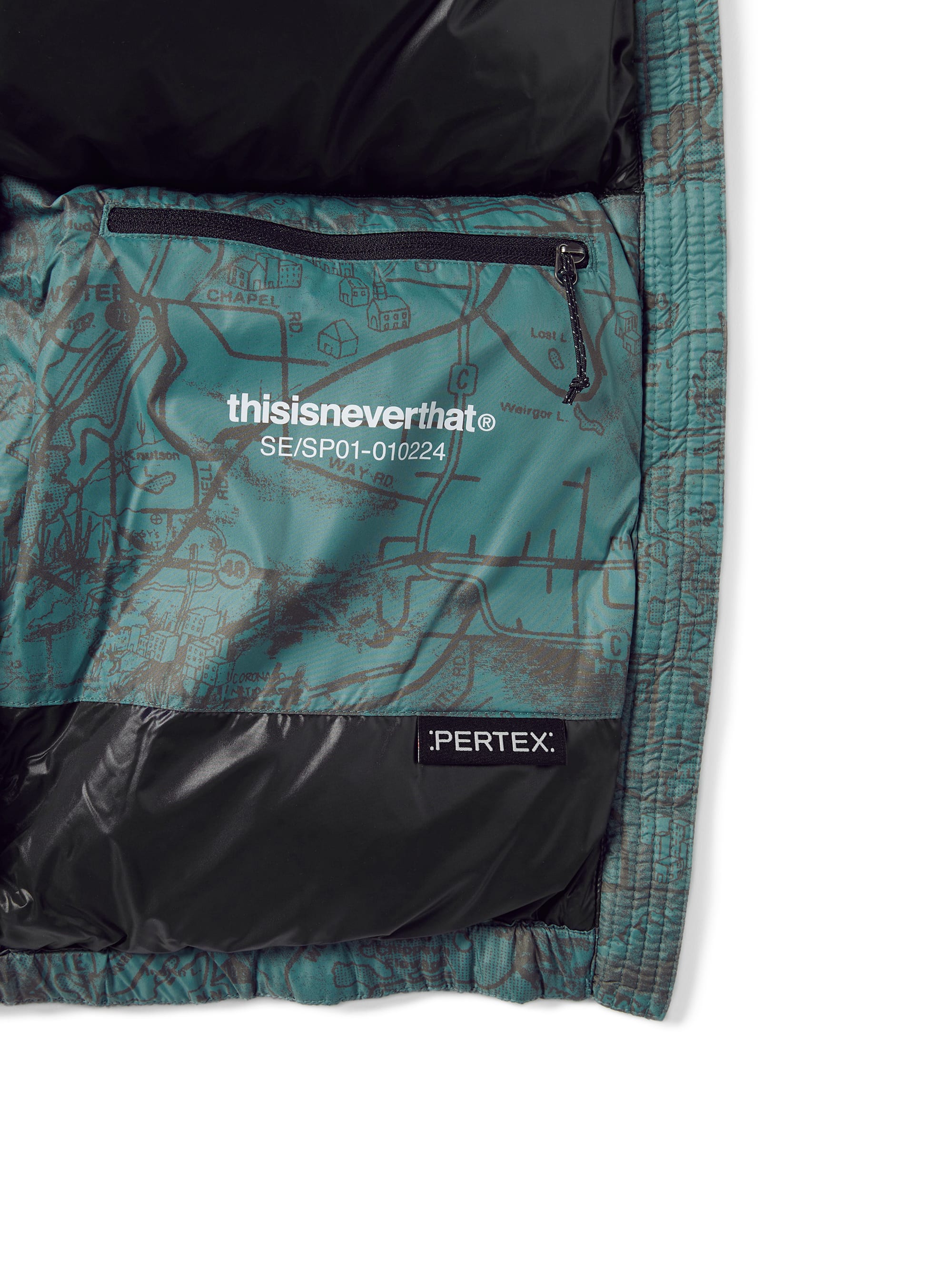 thisisneverthat - PERTEX® T Down Jacket (Teal) product image 5 | TRAB K-Fashion Australia