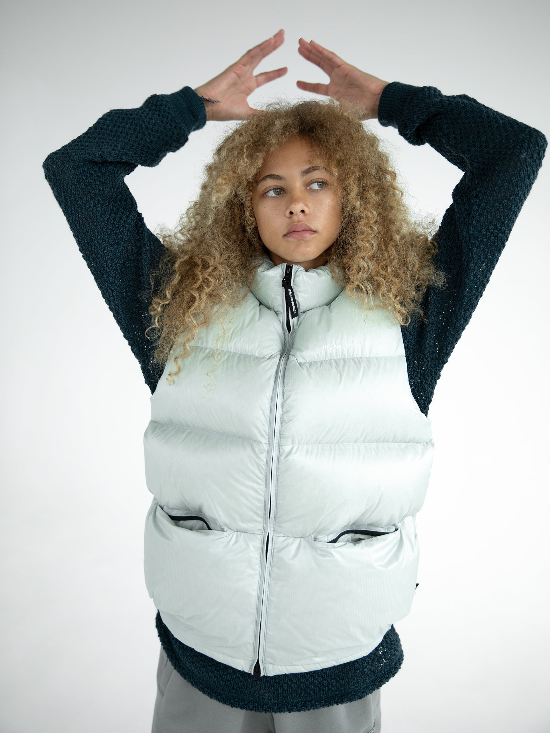 thisisneverthat - PERTEX® T Down Vest (Pale Blue) product image 5 | TRAB K-Fashion Australia