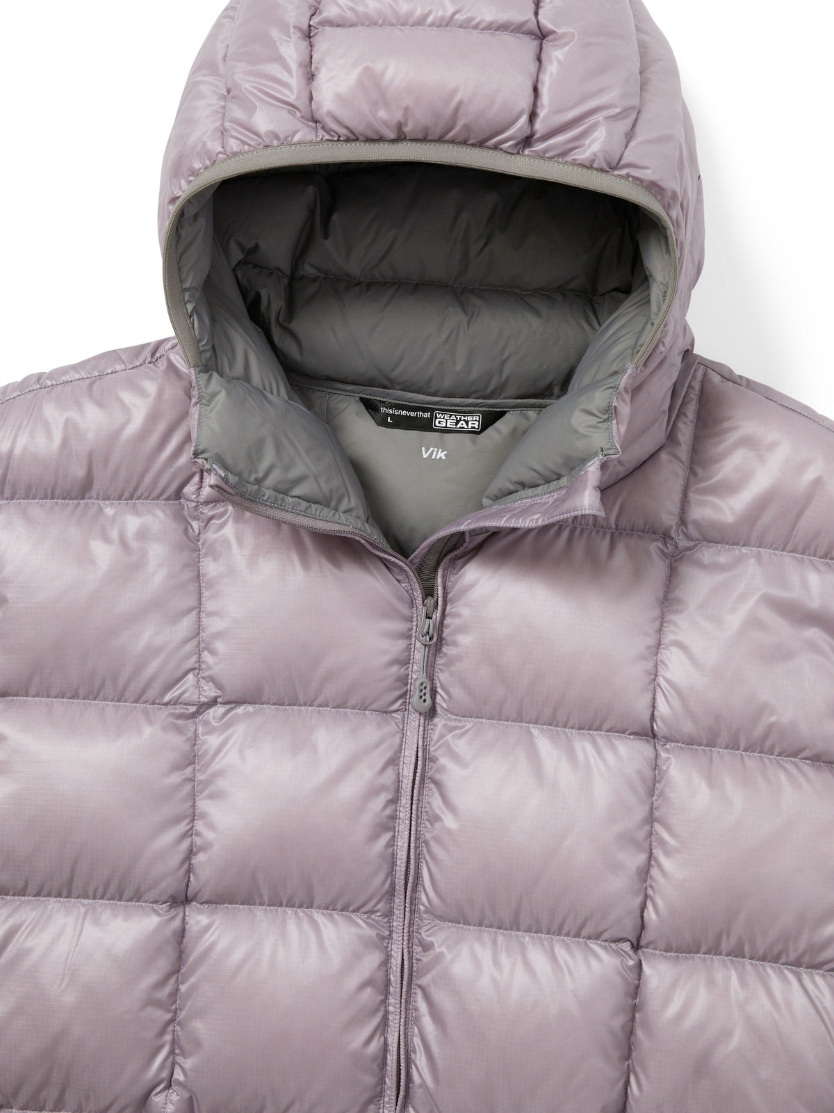 thisisneverthat - PERTEX® Vik Hooded LT Down Jacket (Dusty Pink) product image 2 | TRAB K-Fashion Australia