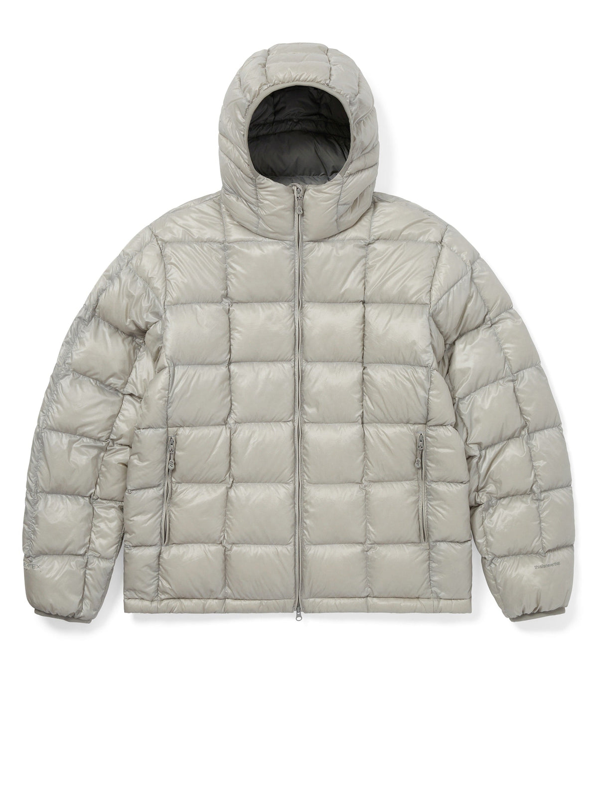 thisisneverthat - PERTEX® Vik Hooded LT Down Jacket (Grey) product image 1 | TRAB K-Fashion Australia