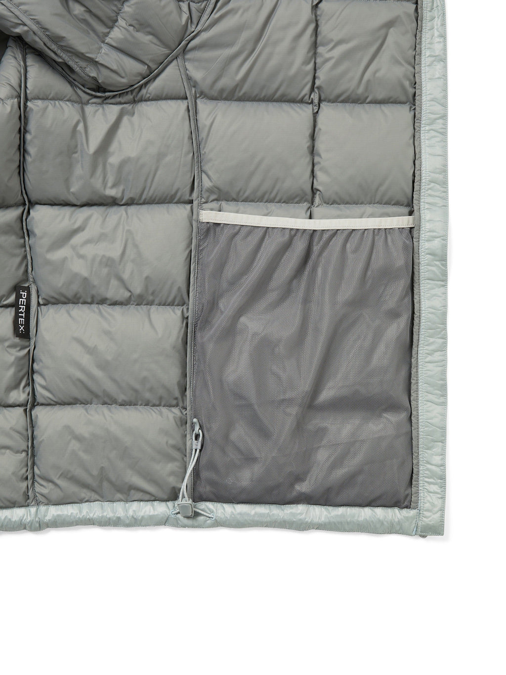 thisisneverthat - PERTEX® Vik Hooded LT Down Jacket (Mint Grey) product image 5 | TRAB K-Fashion Australia