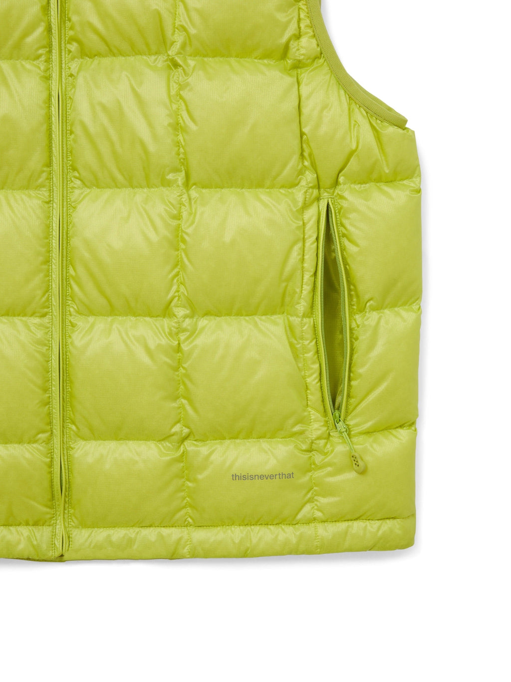 thisisneverthat - PERTEX® Vik LT Down Vest (Lime) product image 3 | TRAB K-Fashion Australia
