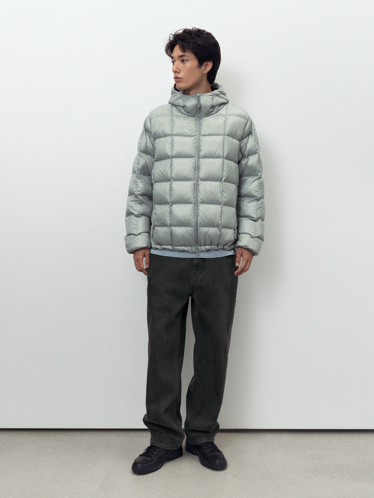 thisisneverthat - PERTEX® Vik Hooded LT Down Jacket (Mint Grey) product image 12 | TRAB K-Fashion Australia