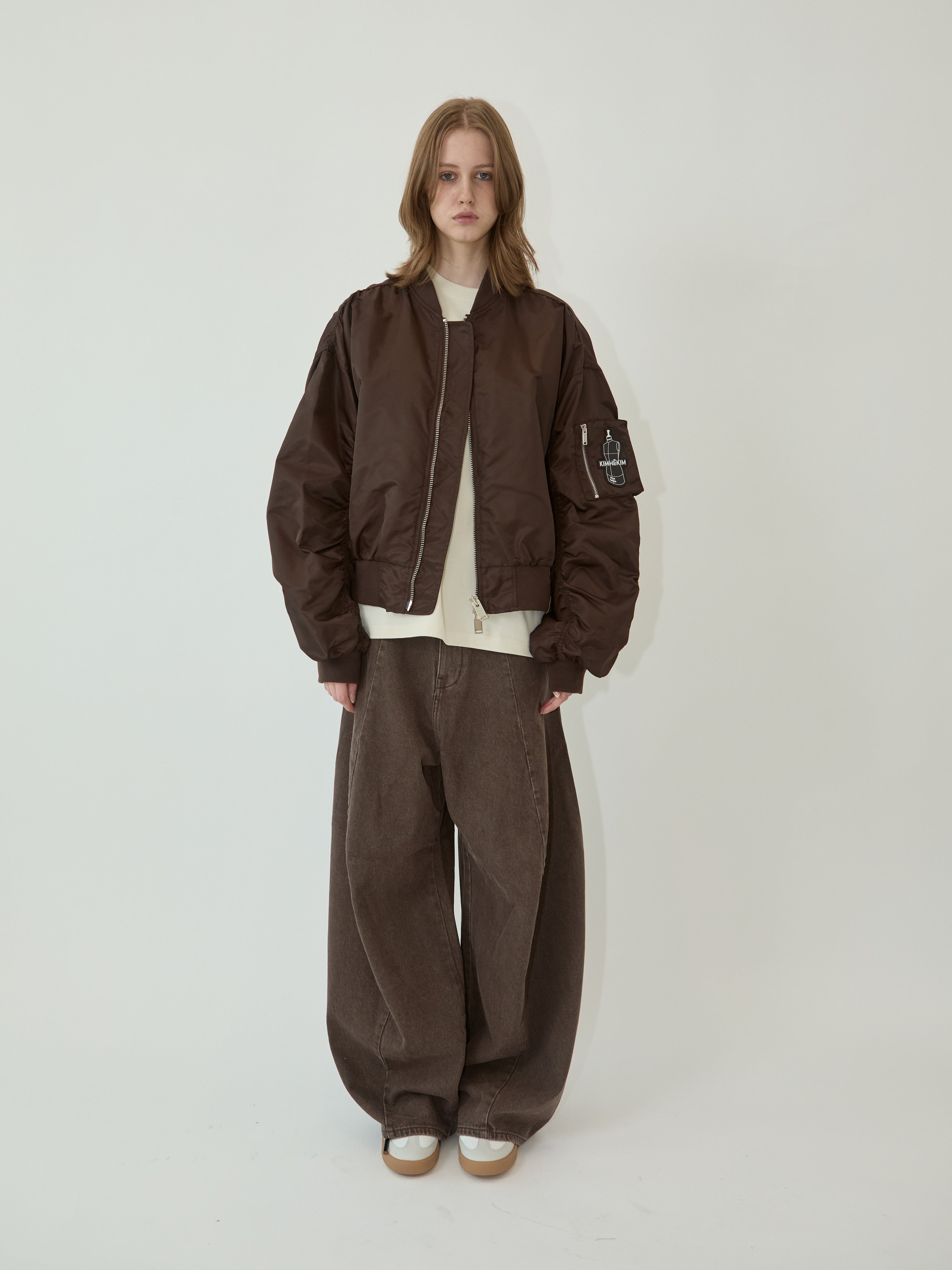 Kimhe Kim - Atelier Kimhekim Bomber Jacket (Brown) product image 1 | TRAB K-Fashion Australia