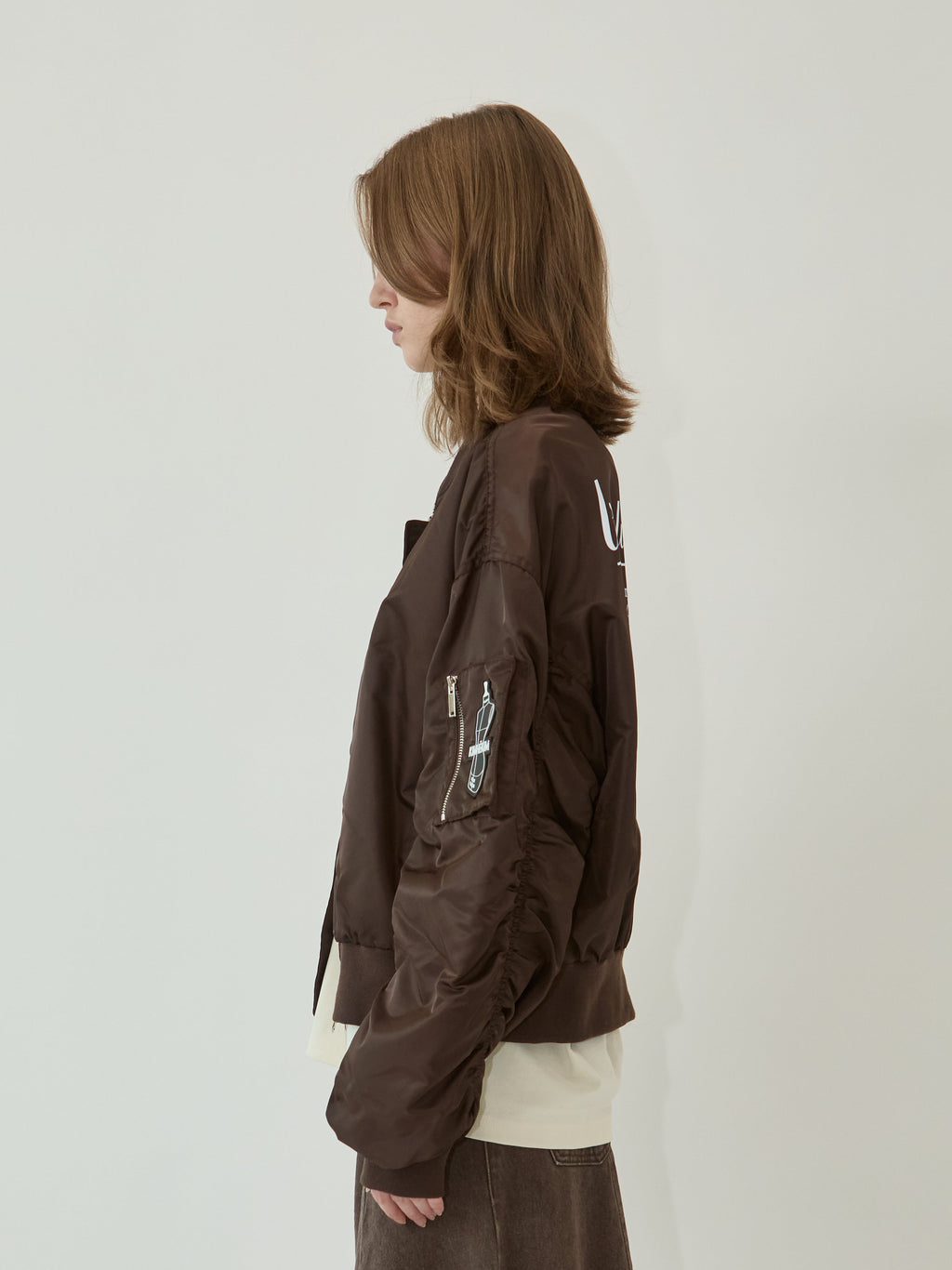 Kimhe Kim - Atelier Kimhekim Bomber Jacket (Brown) product image 4 | TRAB K-Fashion Australia