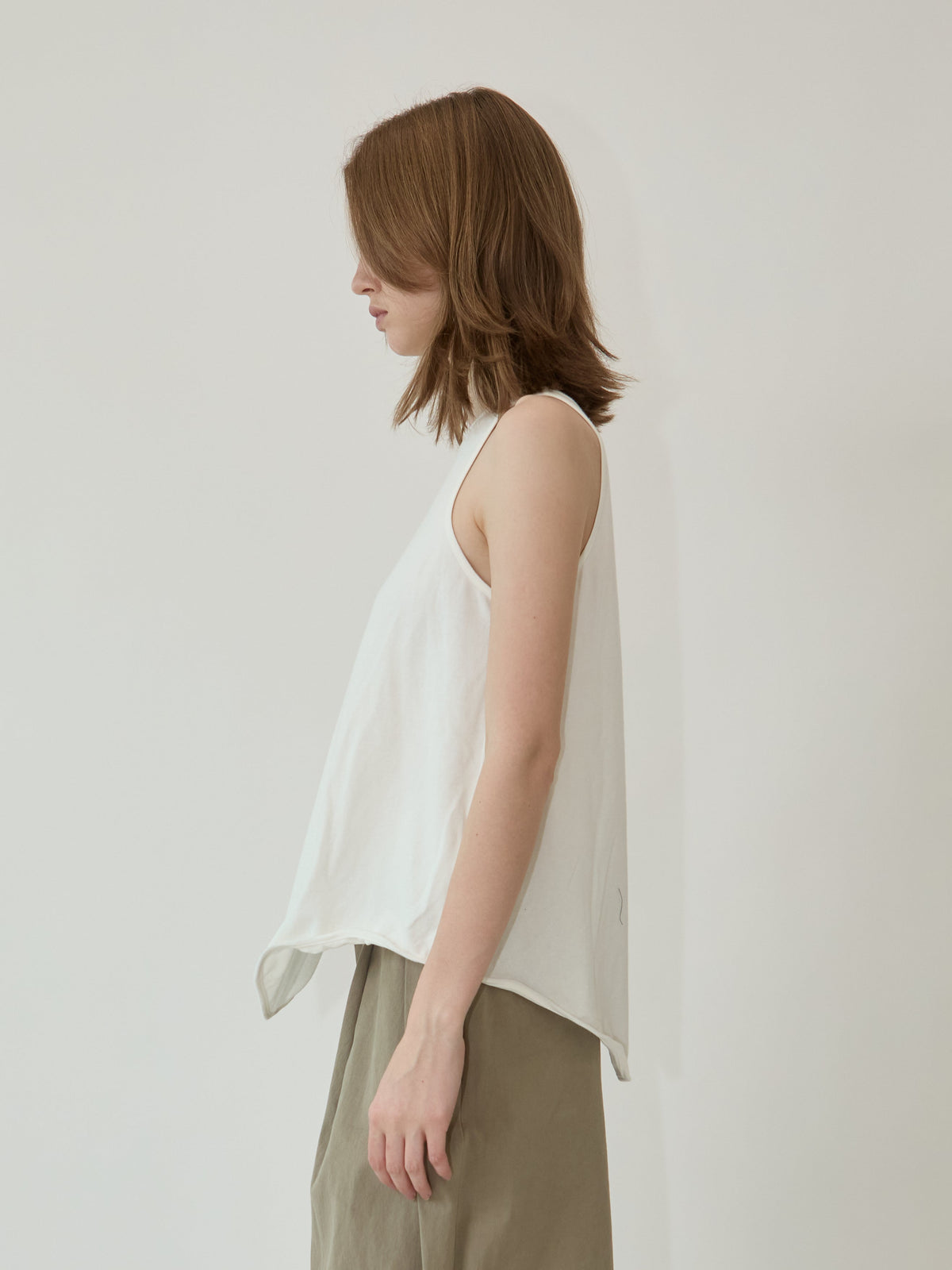 Kimhe Kim - Julia Layered Sleeveless Top (Ivory) product image 4 | TRAB K-Fashion Australia