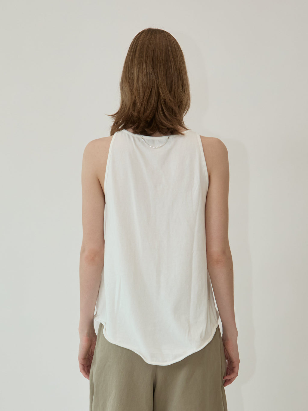 Kimhe Kim - Julia Layered Sleeveless Top (Ivory) product image 5 | TRAB K-Fashion Australia