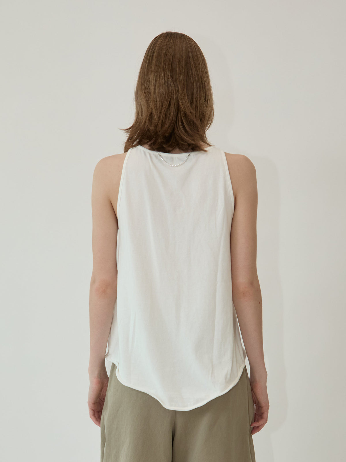 Kimhe Kim - Julia Layered Sleeveless Top (Ivory) product image 5 | TRAB K-Fashion Australia