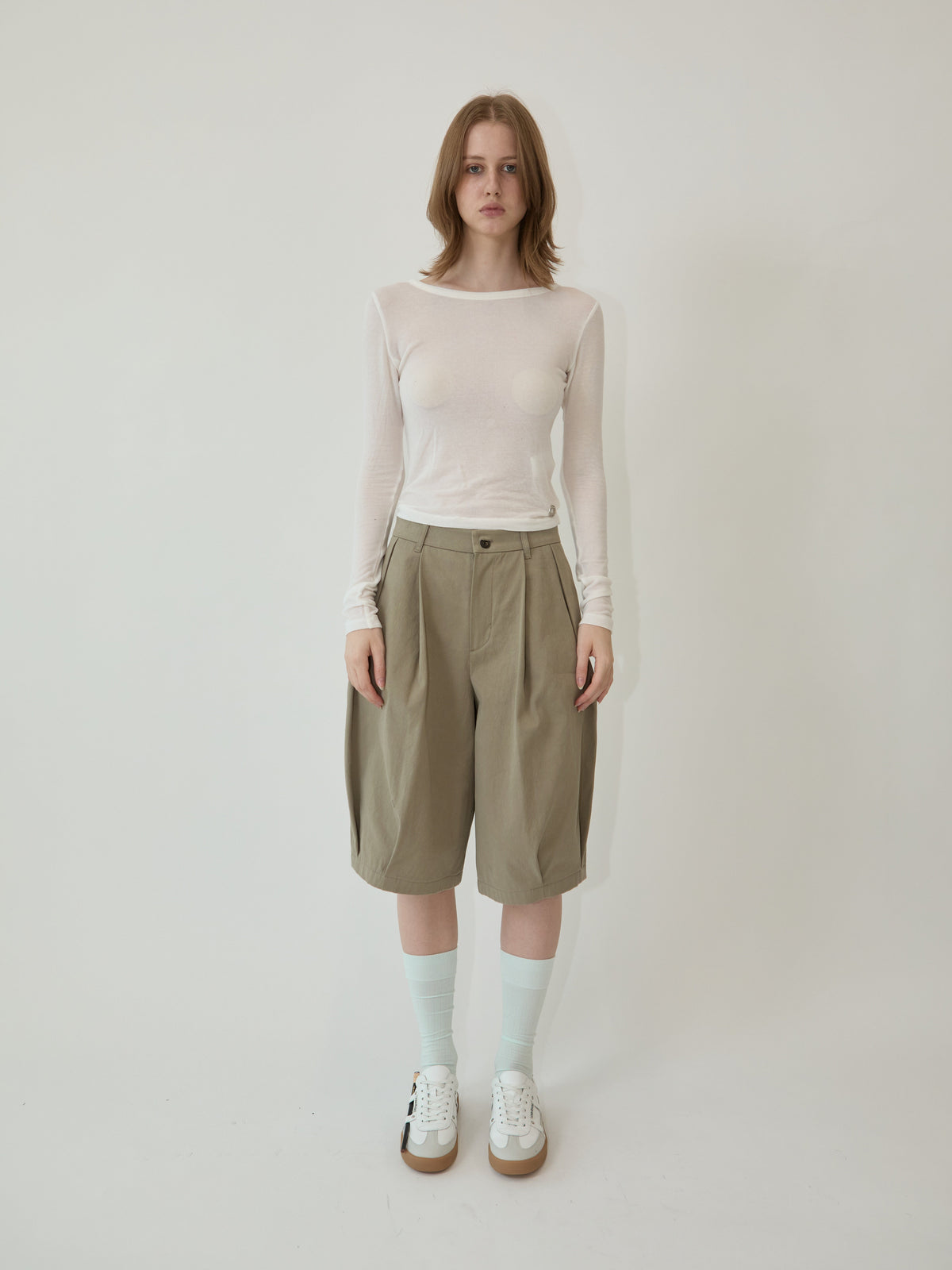 Kimhe Kim - Julia Layered Long Sleeve (Ivory) product image 1 | TRAB K-Fashion Australia
