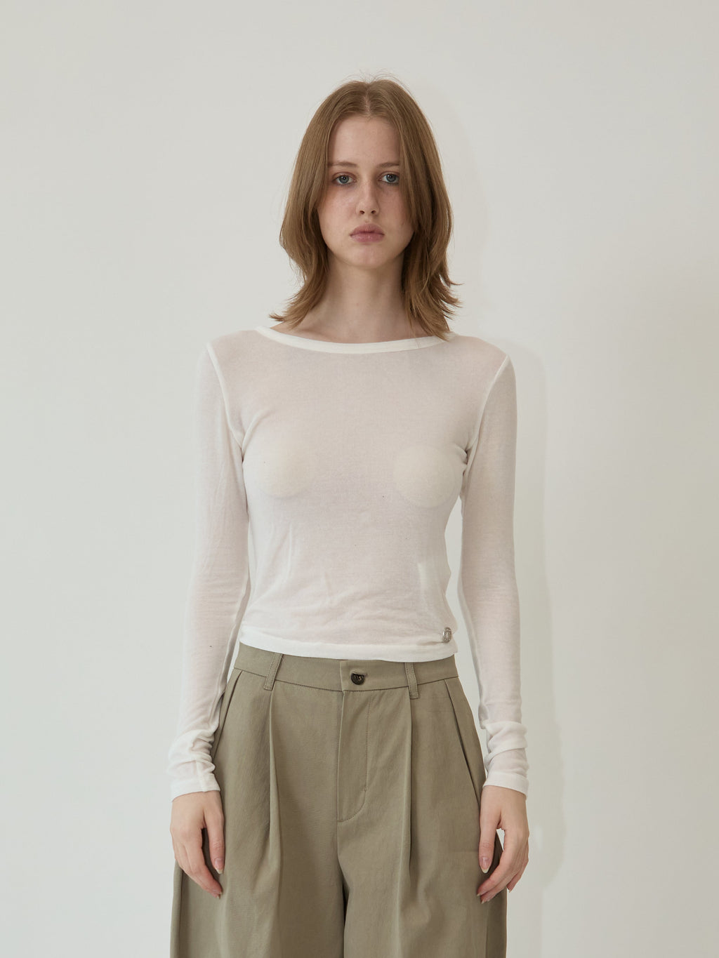 Kimhe Kim - Julia Layered Long Sleeve (Ivory) product image 2 | TRAB K-Fashion Australia