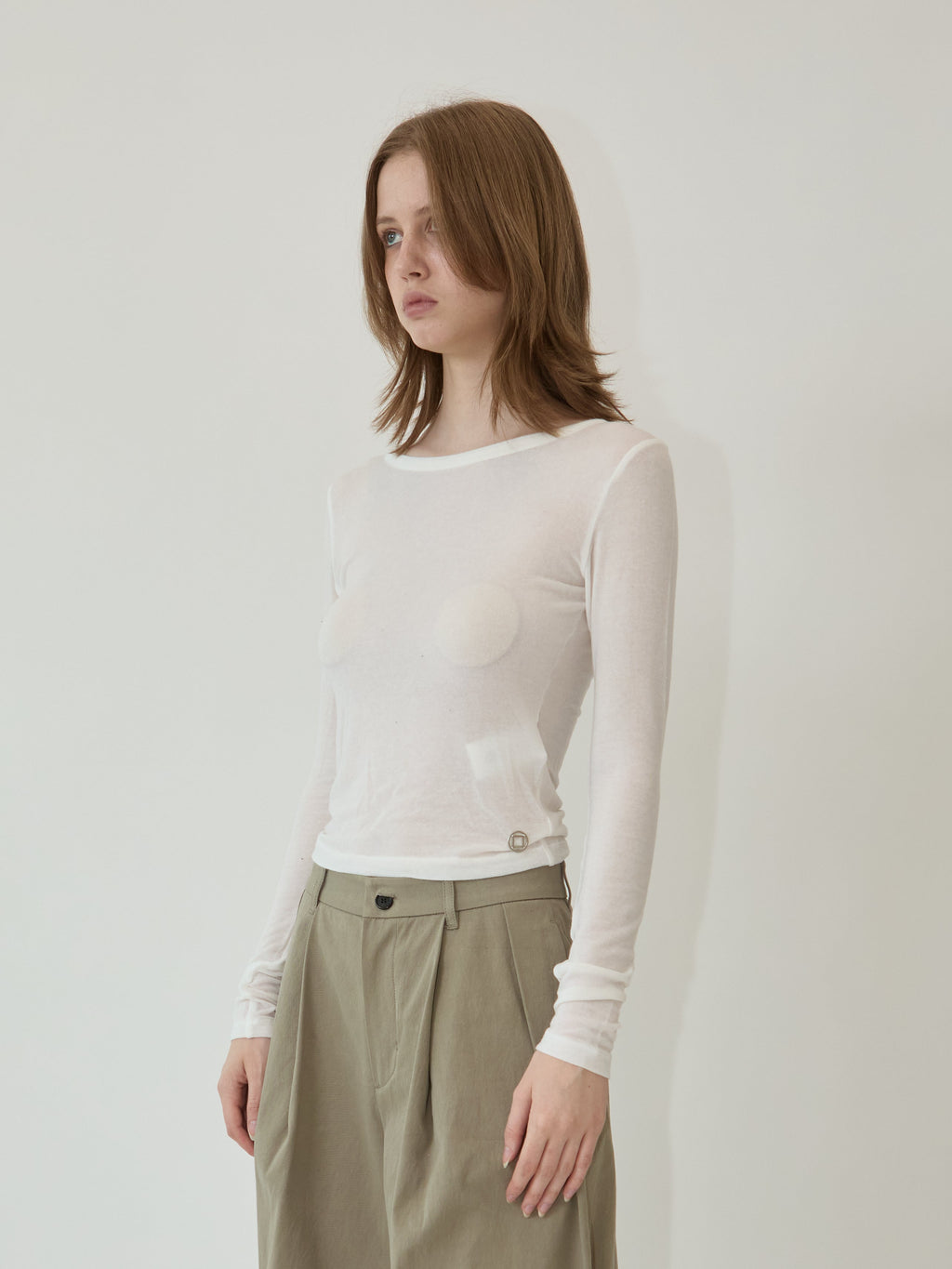 Kimhe Kim - Julia Layered Long Sleeve (Ivory) product image 3 | TRAB K-Fashion Australia
