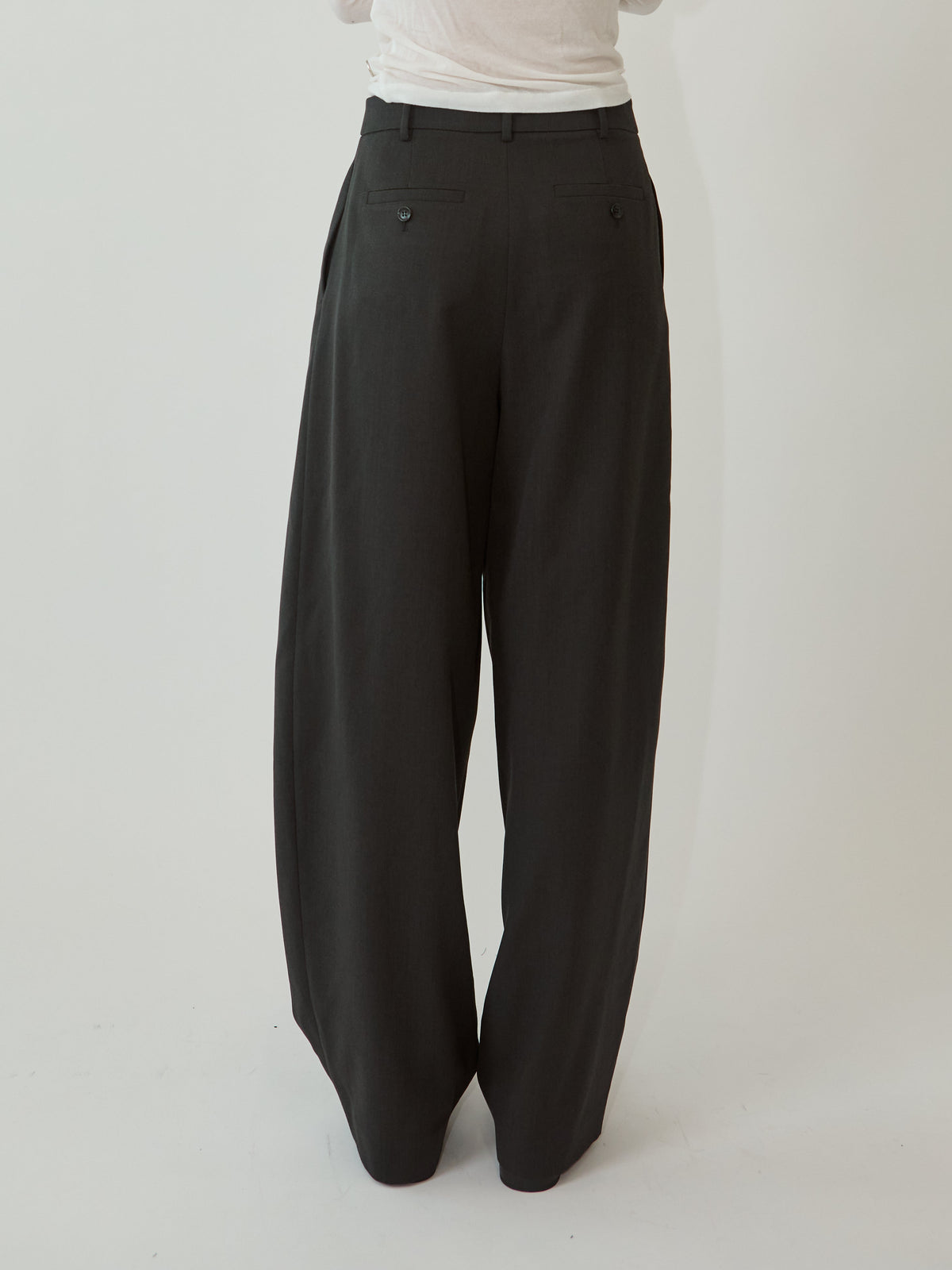 Kimhe Kim - Alex Pintuck Pants (Charcoal) product image 5 | TRAB K-Fashion Australia