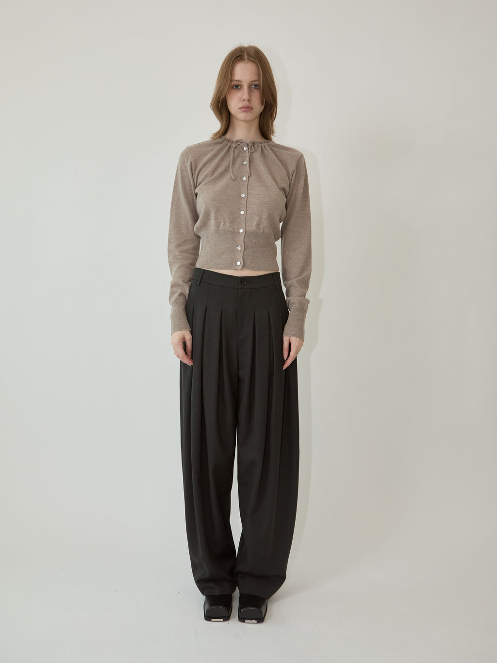 Kimhe Kim - Ella Cardigan (Brown) product image 1 | TRAB K-Fashion Australia