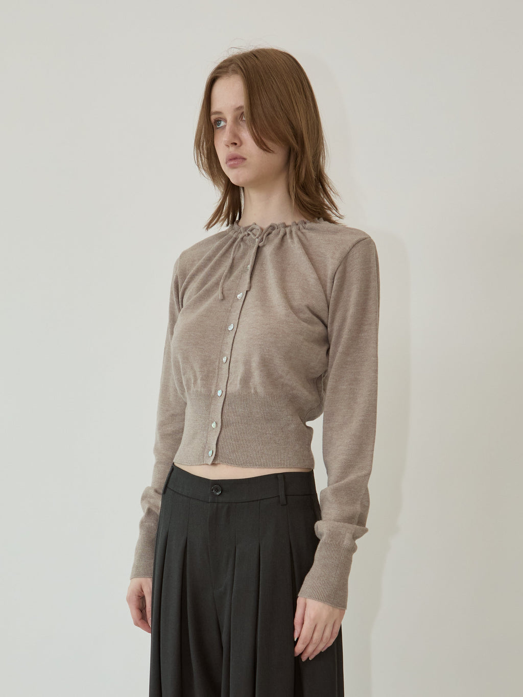 Kimhe Kim - Ella Cardigan (Brown) product image 3 | TRAB K-Fashion Australia