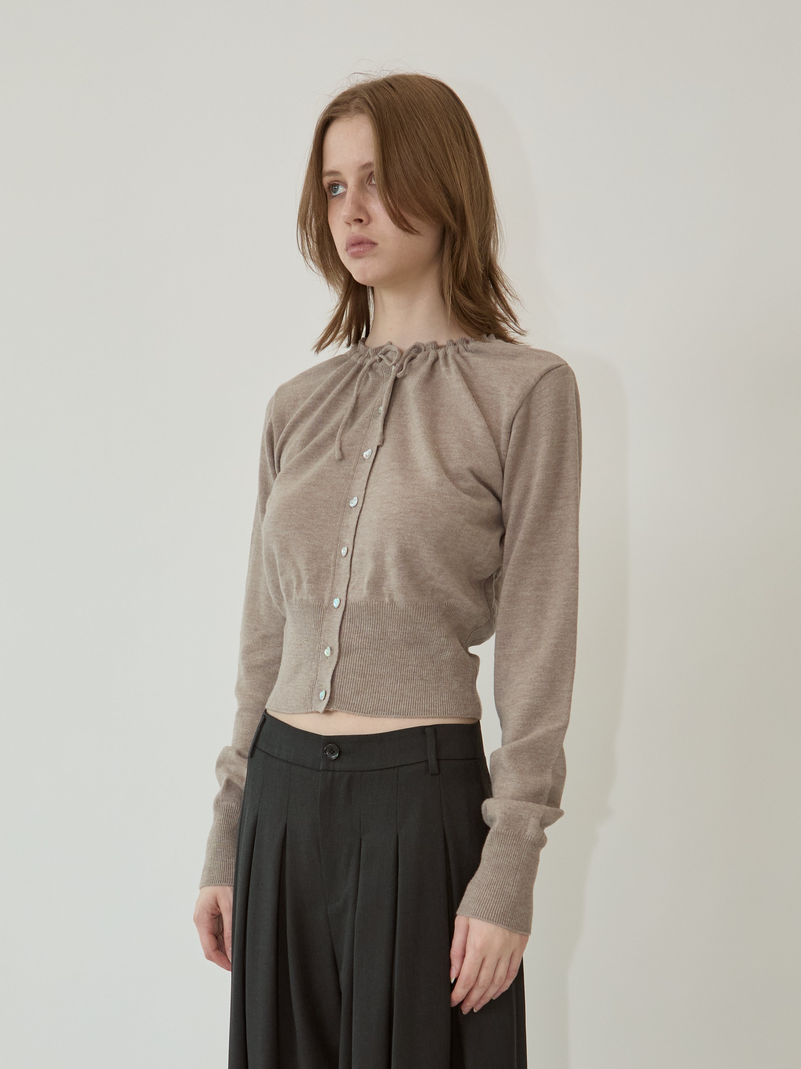 Kimhe Kim - Ella Cardigan (Brown) product image 3 | TRAB K-Fashion Australia