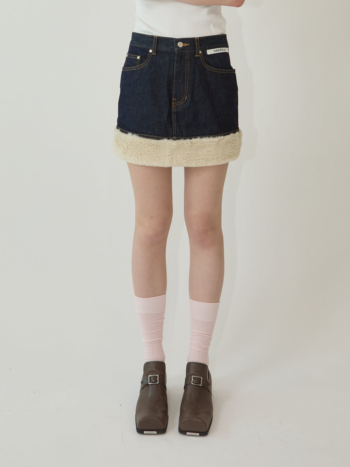 Kimhe Kim - Robin Denim Skirt (Blue) product image 2 | TRAB K-Fashion Australia