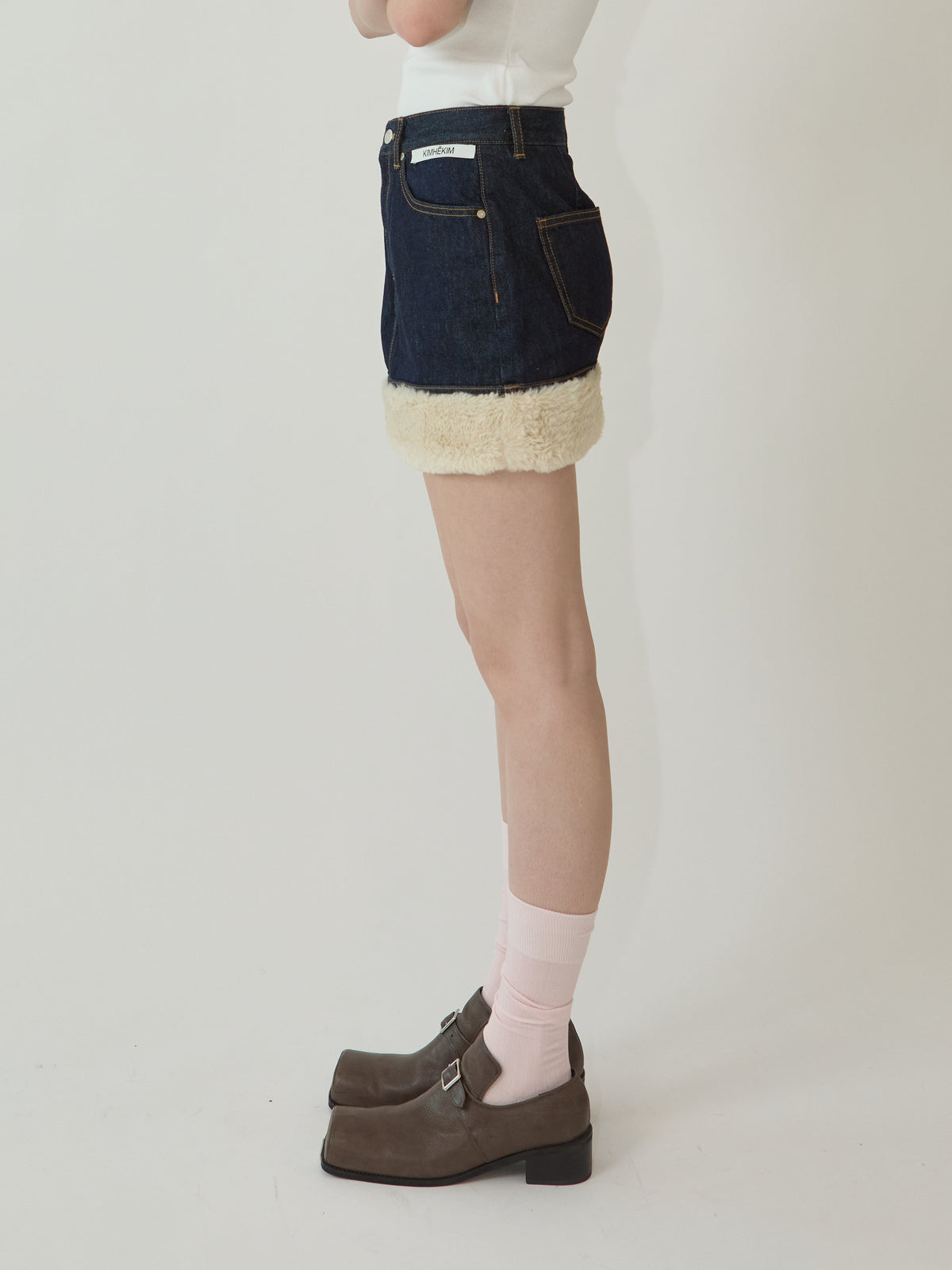 Kimhe Kim - Robin Denim Skirt (Blue) product image 4 | TRAB K-Fashion Australia