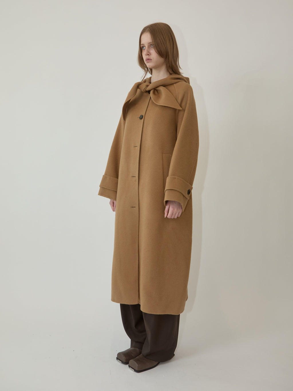 Kimhe Kim - Sasha Hoodie Coat (Brown) product image 2 | TRAB K-Fashion Australia