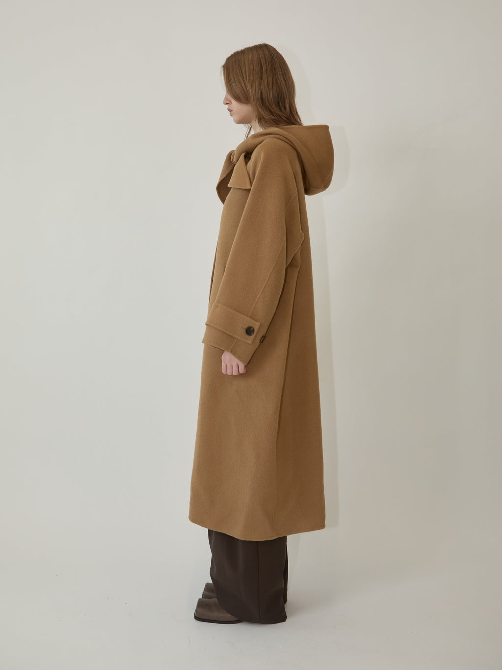 Kimhe Kim - Sasha Hoodie Coat (Brown) product image 3 | TRAB K-Fashion Australia