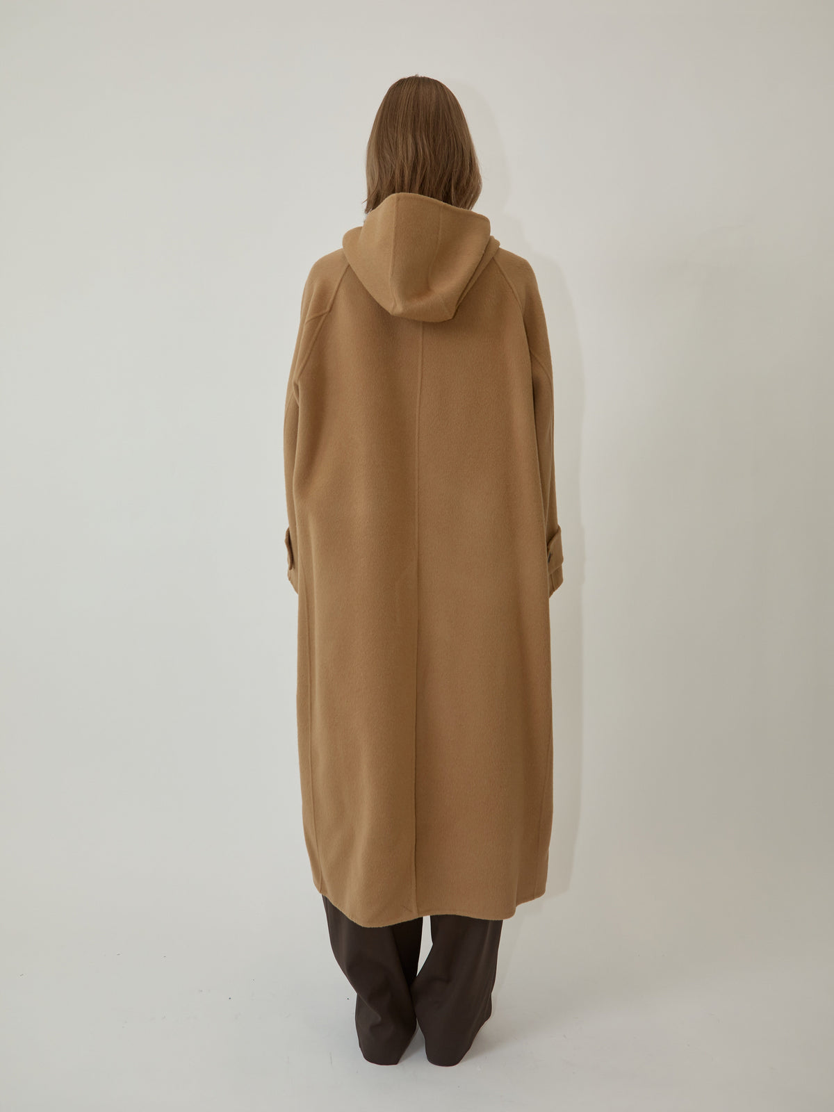 Kimhe Kim - Sasha Hoodie Coat (Brown) product image 4 | TRAB K-Fashion Australia