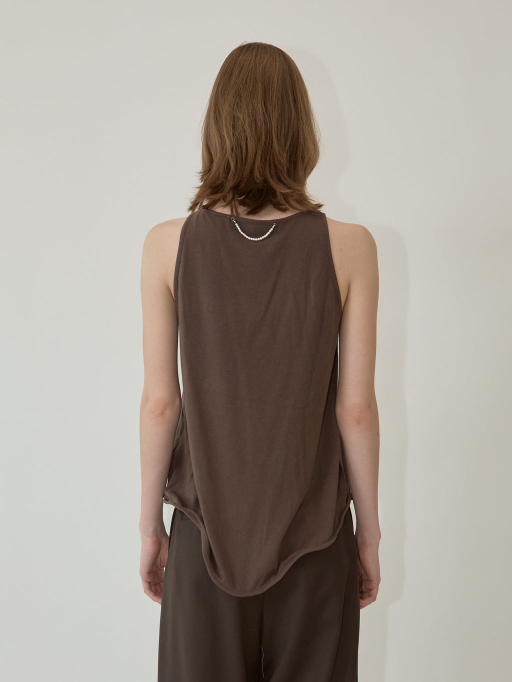 Kimhe Kim - Julia Layered Sleeveless Top (Brown) product image 10 | TRAB K-Fashion Australia