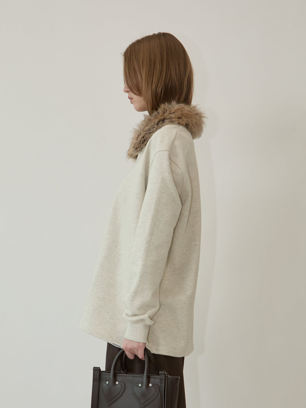 Kimhe Kim - Robin Pk Long Sleeve Top (Beige) product image 4 | TRAB K-Fashion Australia